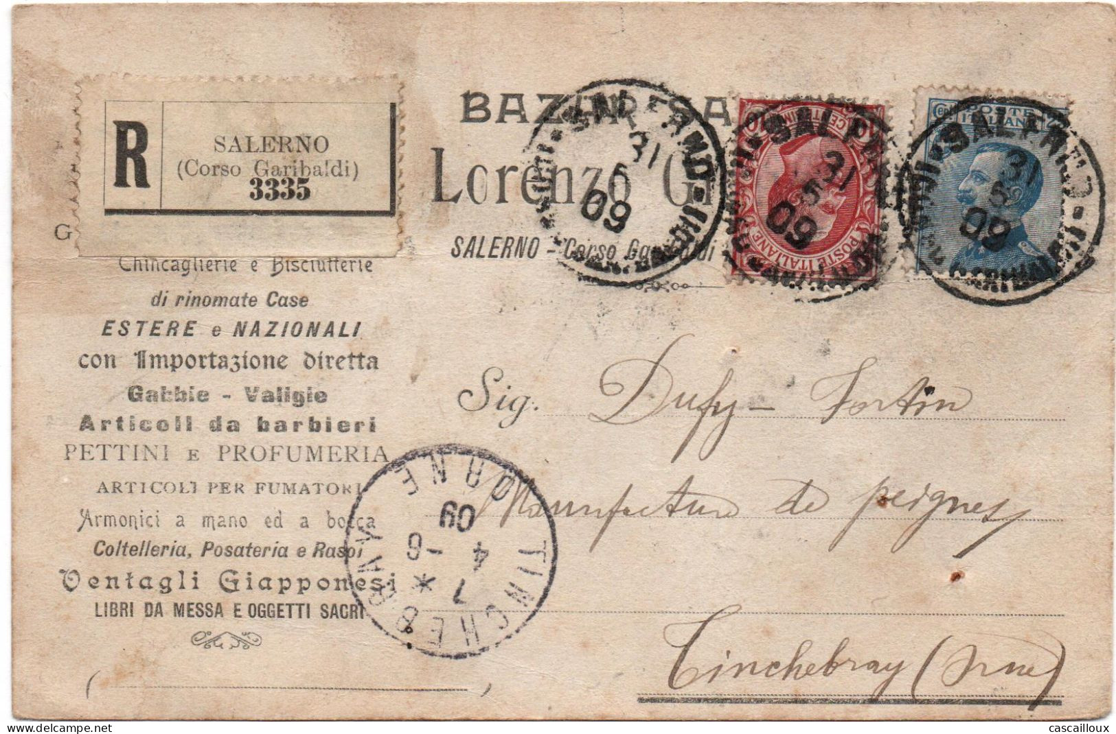 Carte Postal - Revenue Stamps