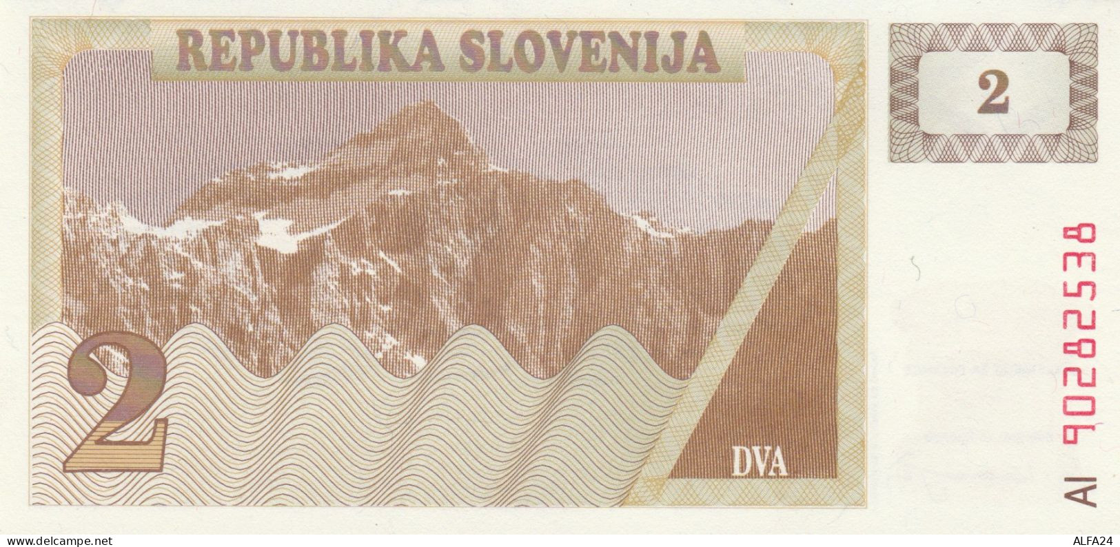 BANCONOTA SLOVENIA 2 (XR1219 - Slovenia