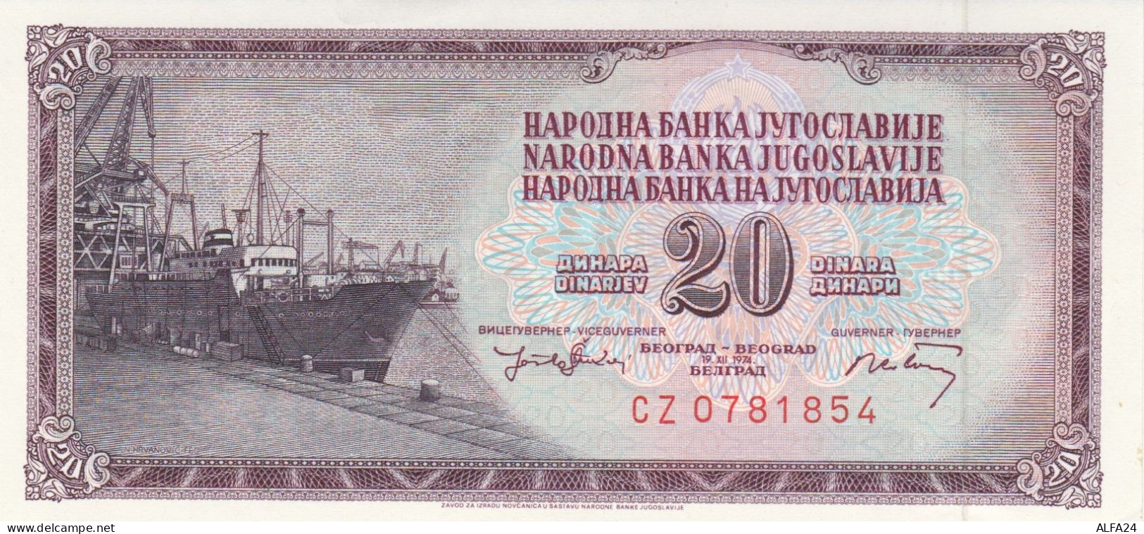 BANCONOTA JUGOSLAVIA 20 (XR1196 - Yougoslavie