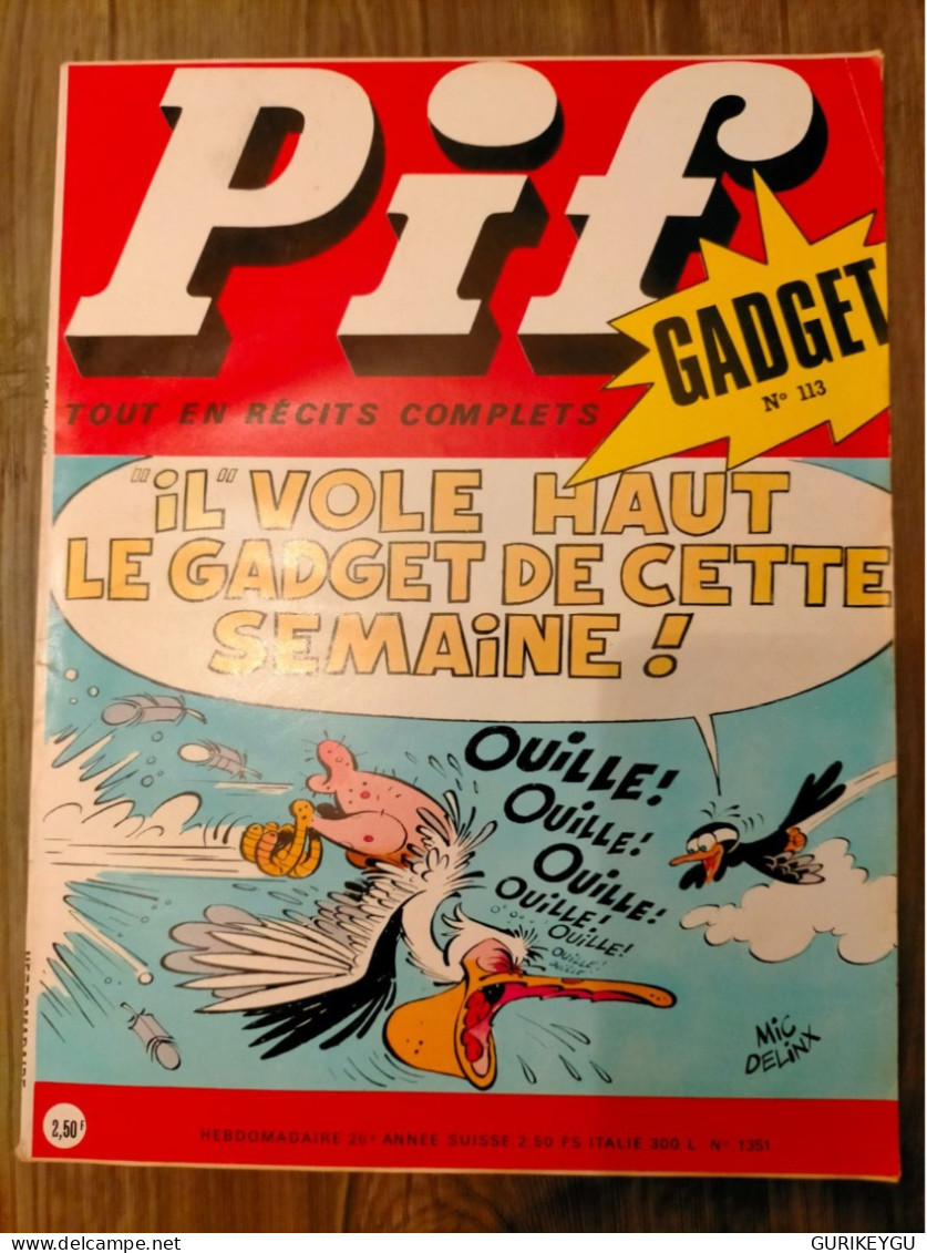 PIF GADGET N° 113  Corinne Et Jeannot 1971 PUB TINTIN DUPONT Et DUPOND TBE - Pif & Hercule