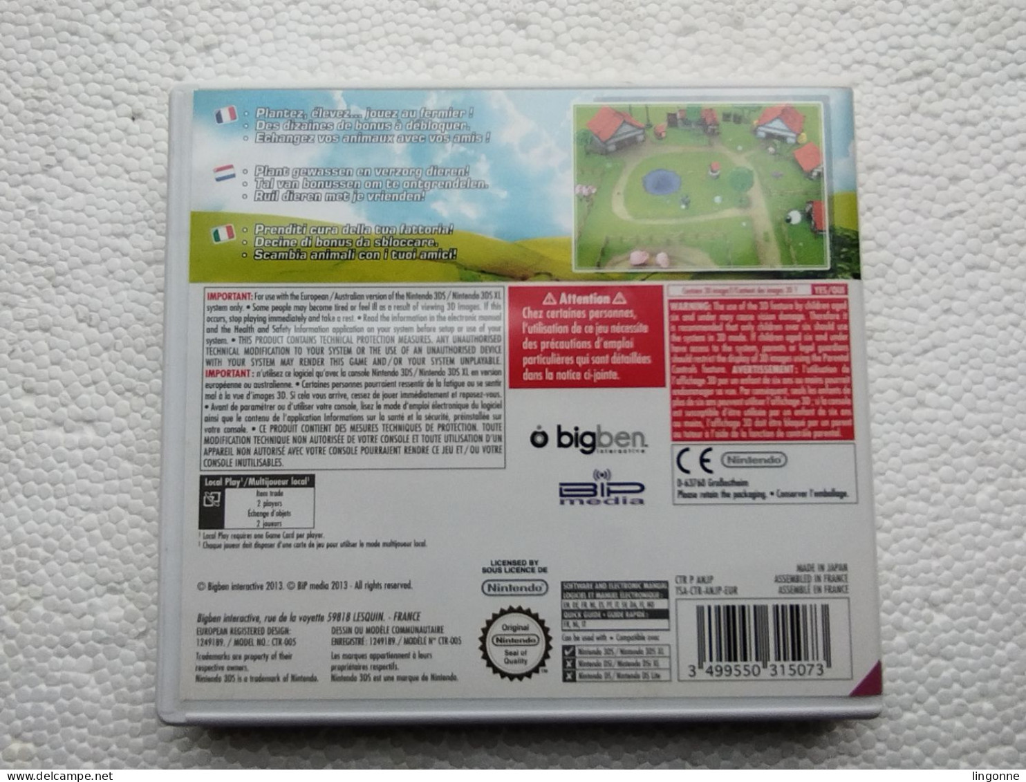 Jeu My Farm 3D Pour Nintendo 3DS - Nintendo 3DS