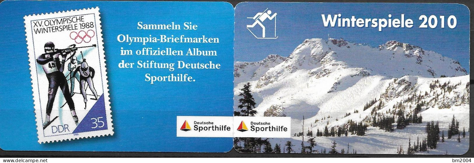 2010  Deutschland Germany Portocard - Individuell **MNH Winterspiele 2010  Biathletin  Kati Wilhelm - 2001-2010