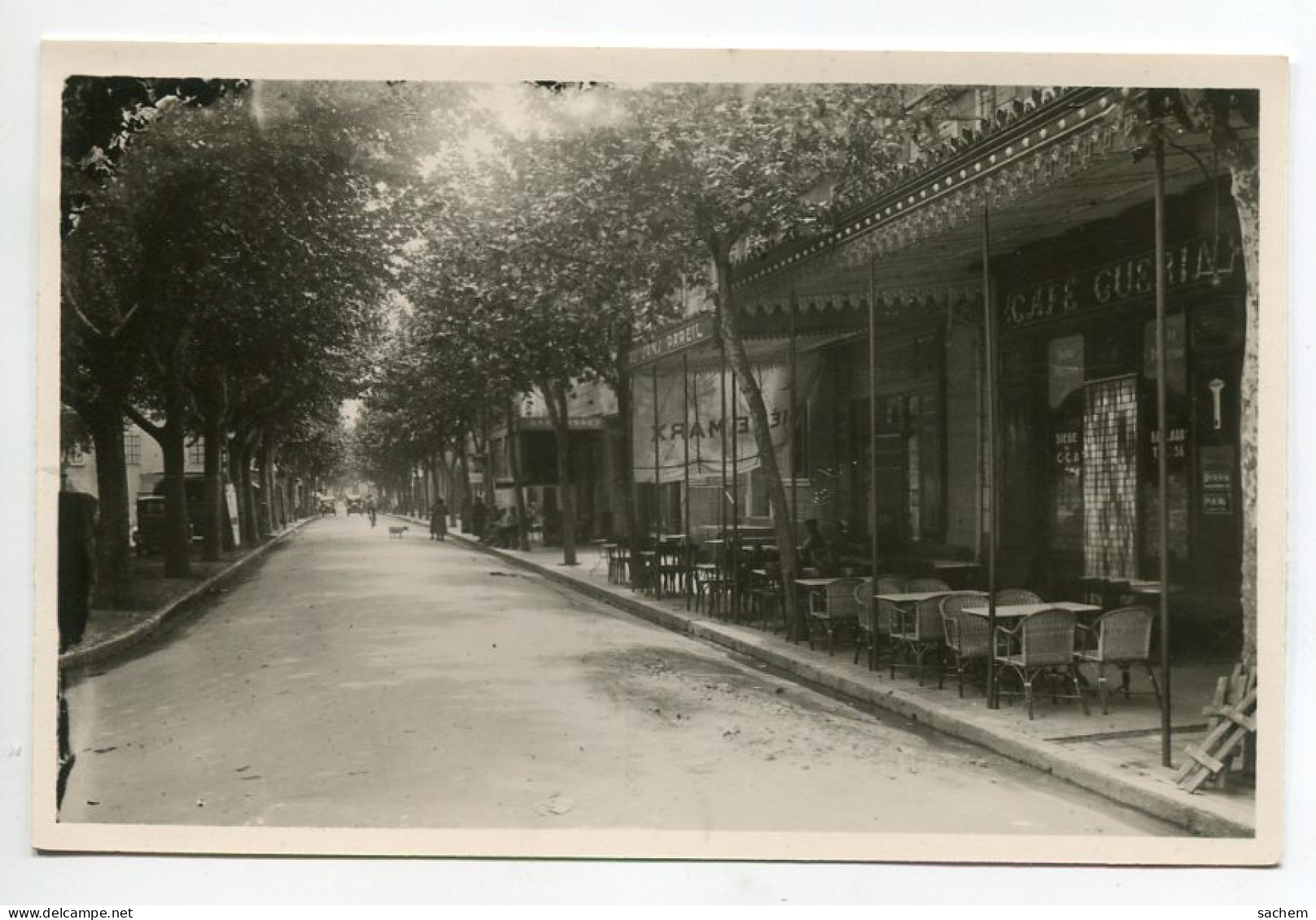 83 LES ARCS Sur ARGENS Avenue Gambetta Le CAFE GUERIN Et Sa Terrasse  Tirage Argentique écrite  D26  2020  - Les Arcs