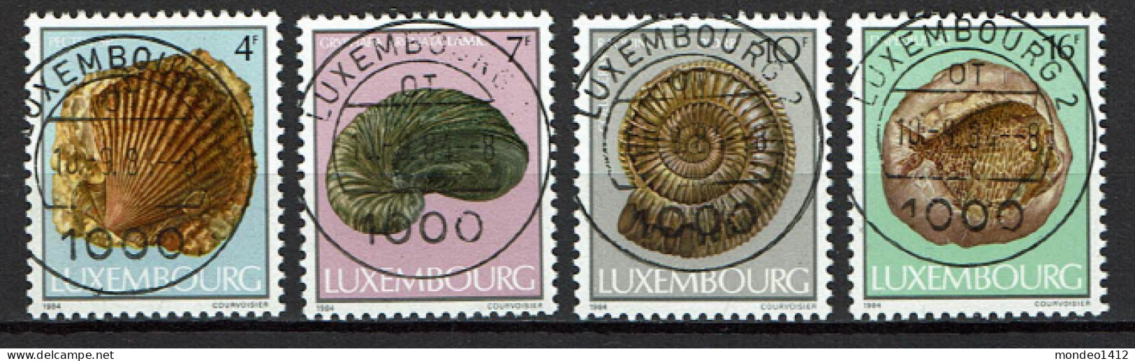 Luxembourg 1984 - YT 1057/1060 - Fossils, Fossielen, Fossiles - Usati