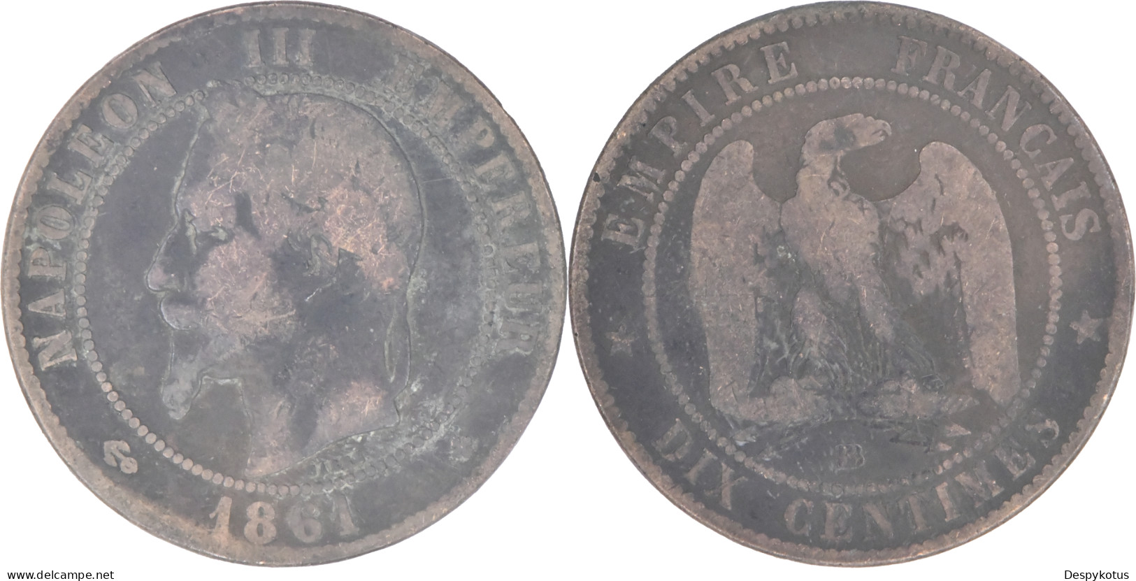 FRANCE - Lot De 5 X 10 Centimes Napoléon III - 17-086 - 10 Centimes