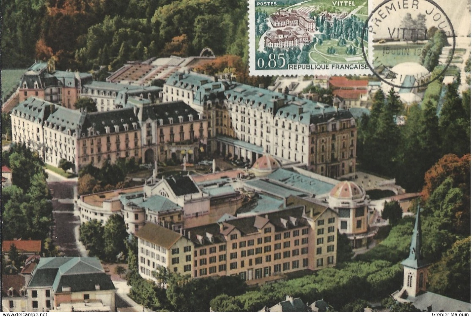 CPMAX VITTEL VOSGES LES GRANDS HOTELS DE LA STATION - Hotel- & Gaststättengewerbe