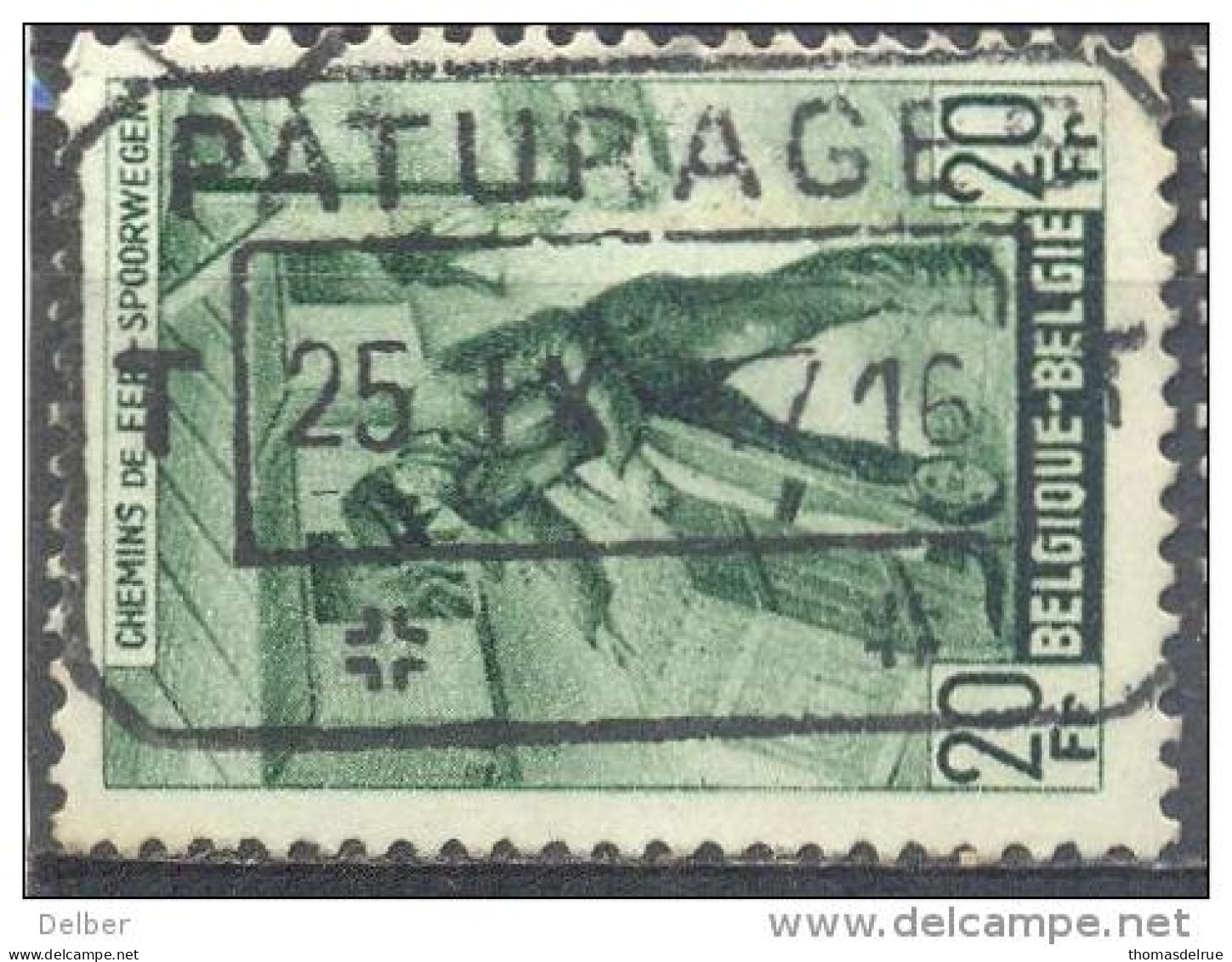 _4s-605 :N° TR284:  T PATURAGES T : Telegraafstempel - Altri & Non Classificati