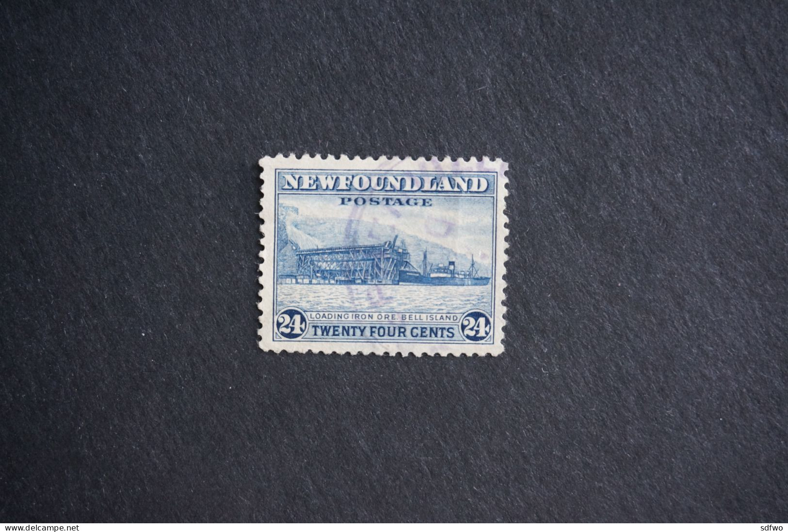 (T7) Newfoundland Canada 1941 Bell Island 24c - Used - 1865-1902