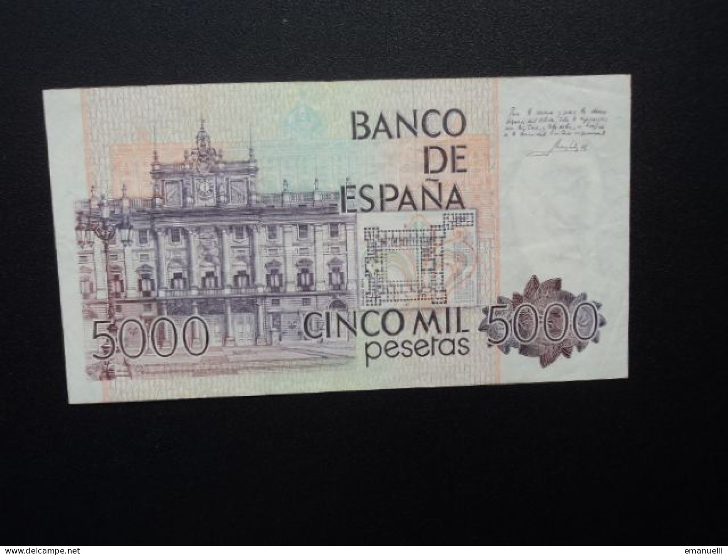 ESPAGNE * : 5000 PESETAS  23.10.1979     CB 219 / CMB 528 / P 160     TTB ** - [ 4] 1975-… : Juan Carlos I