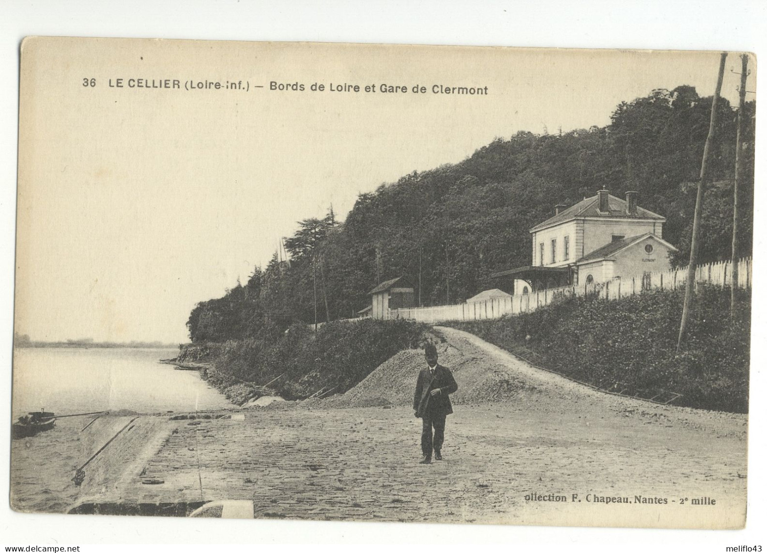 44/ CPA A - Le Cellier - Bords De Loire Et Gare De Clermont - Le Cellier