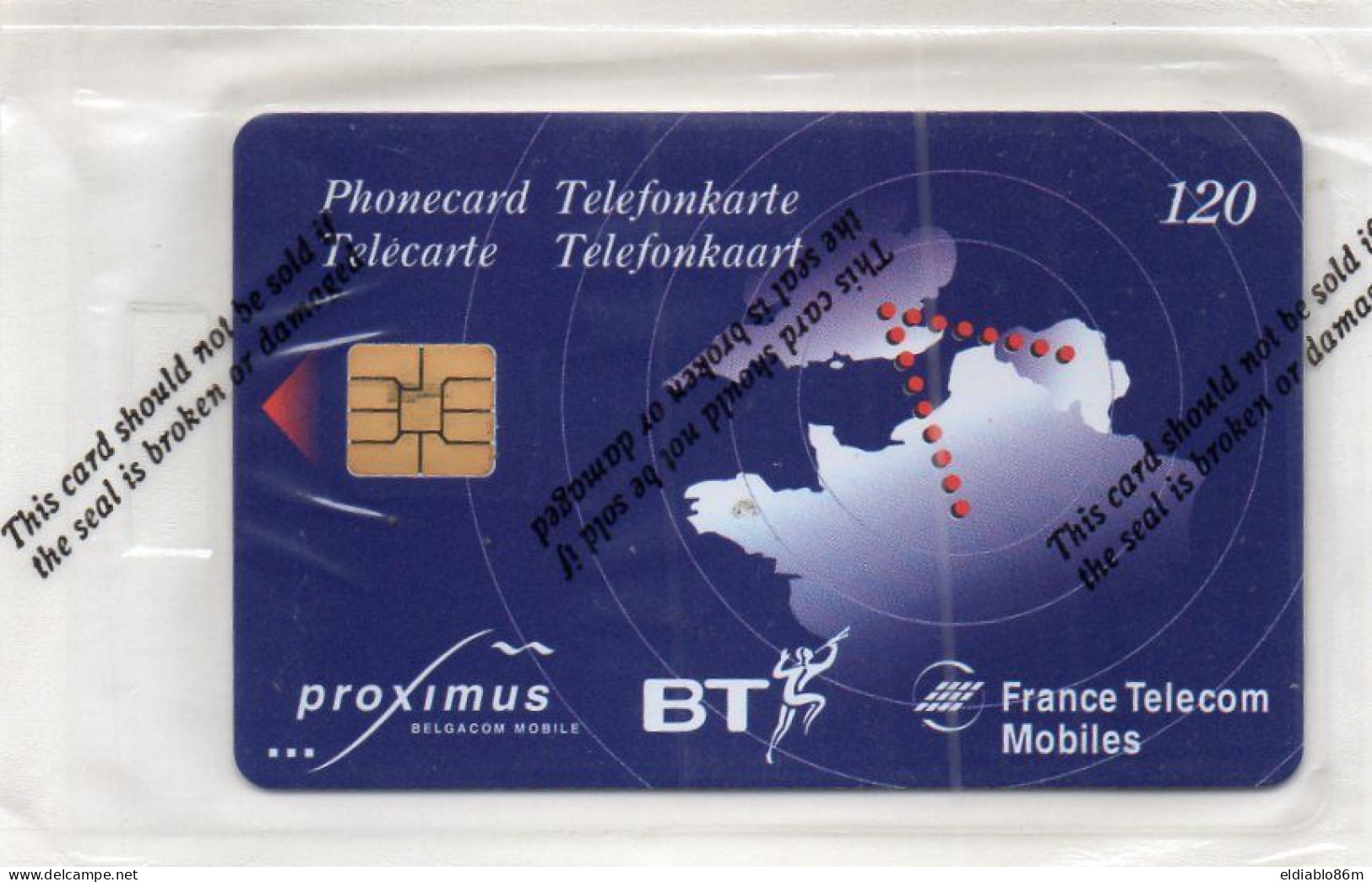FRANCE - CHIP CARD - EUROSTAR 2 - EUROSTAR NETWORK - MINT IN MATT BLISTER -  Eurostar     