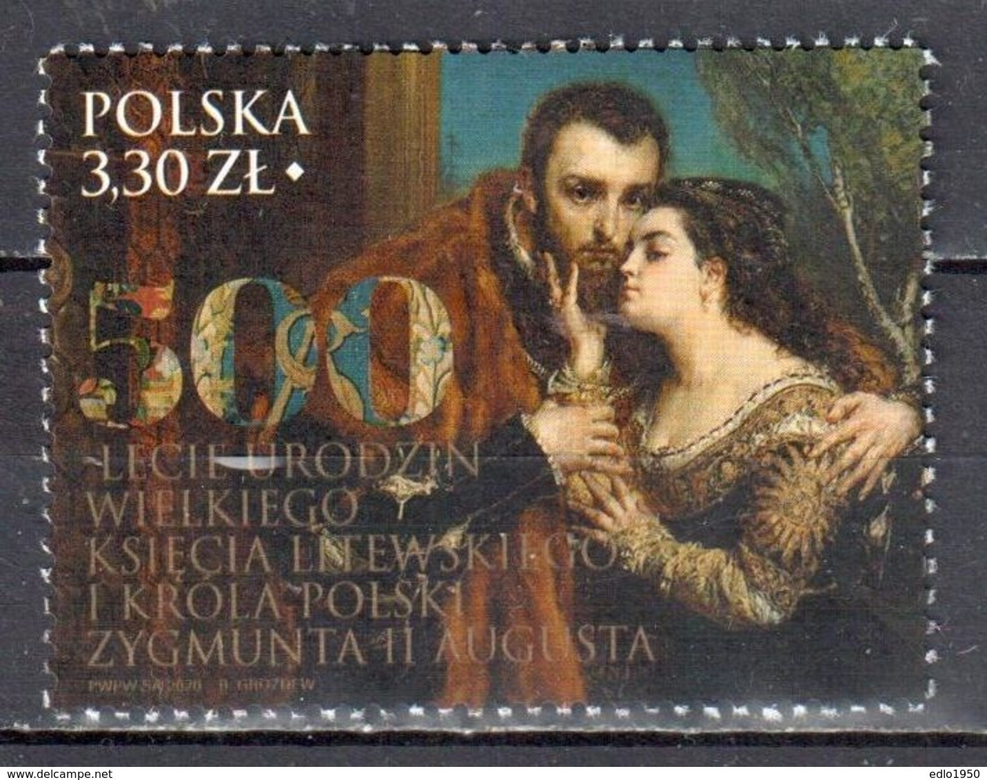 Poland 2020 - King Zygmunt II August - Mi.5219 - MNH(**) - Nuovi