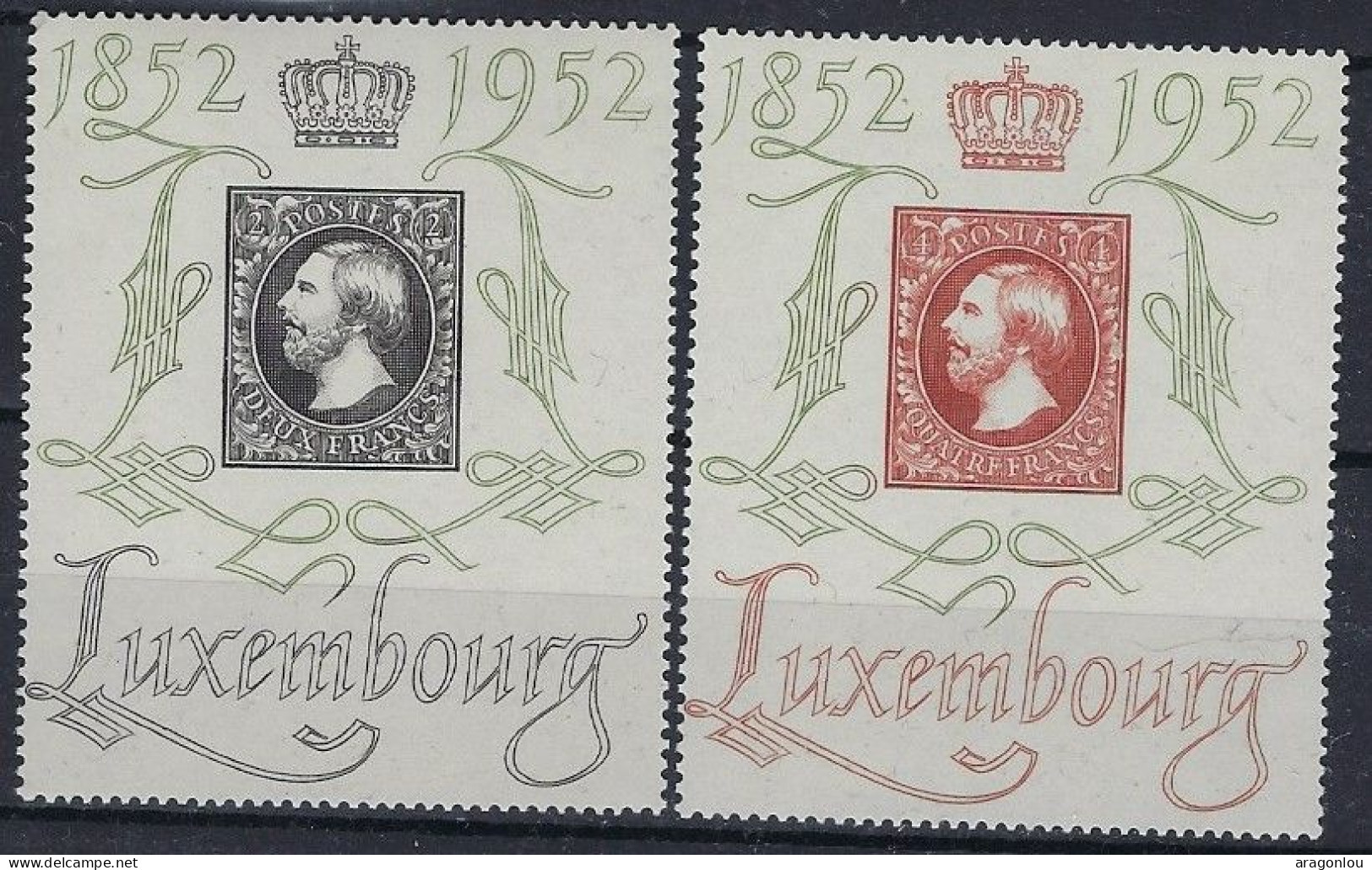 Luxembourg - Luxemburg - Timbres -   1953   Centilux   Série   * - Oblitérés