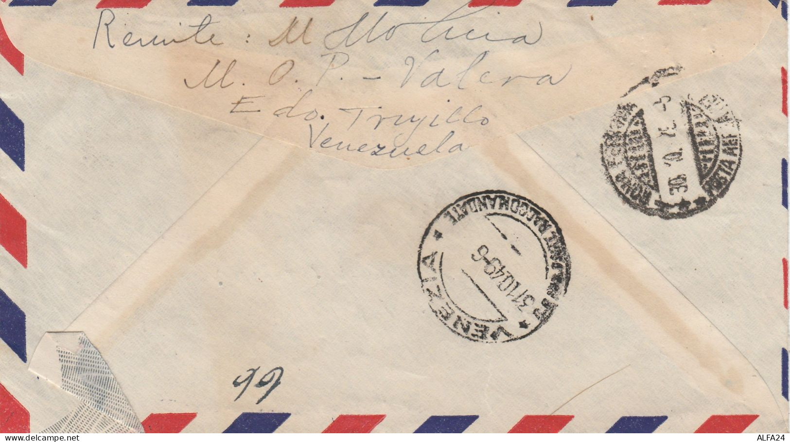 LETTERA 1949 DA VENEZUELA PER ITALIA TIMBRI ARRIVO (Z1583 - Venezuela