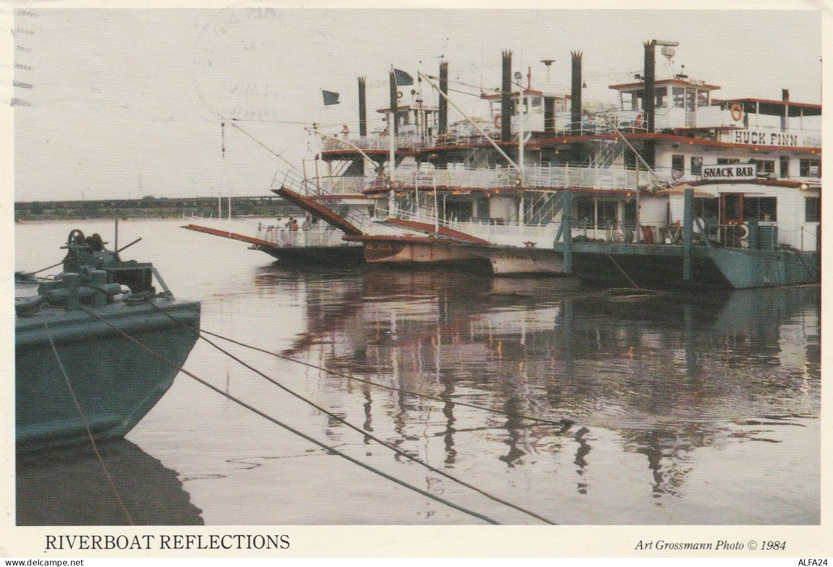 CARTOLINA VIAGGIATA 1984 STATI UNITI  -RIVERBOATS AT ST.LUIS (Z1127 - Storia Postale