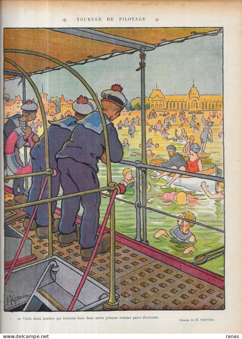 Revue Le Rire Satirique Caricature GERVESE Marin Marine N° 500 De 1912 - Andere & Zonder Classificatie