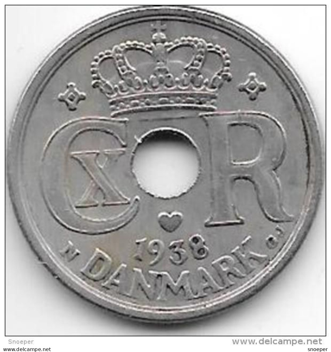 *denmark 25 Ore 1940  Km 823.2  Vf - Danemark