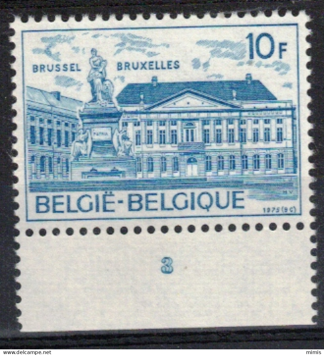 BELGIQUE          Planche N° 3          N° 1771 ** Neuf Sans Charnière - 1971-1980