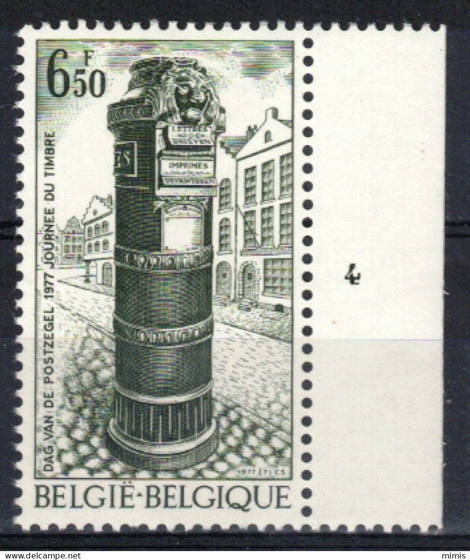 BELGIQUE          Planche N° 4          N° 1852 ** Neuf Sans Charnière - 1971-1980