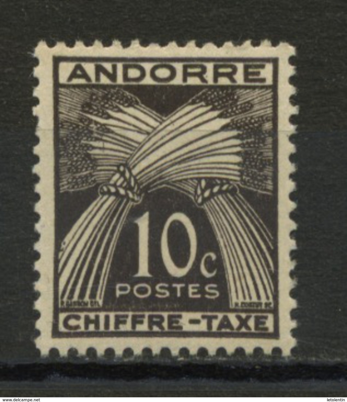 ANDORRE FR - TAXE-  N° Yvert  T21** - Unused Stamps