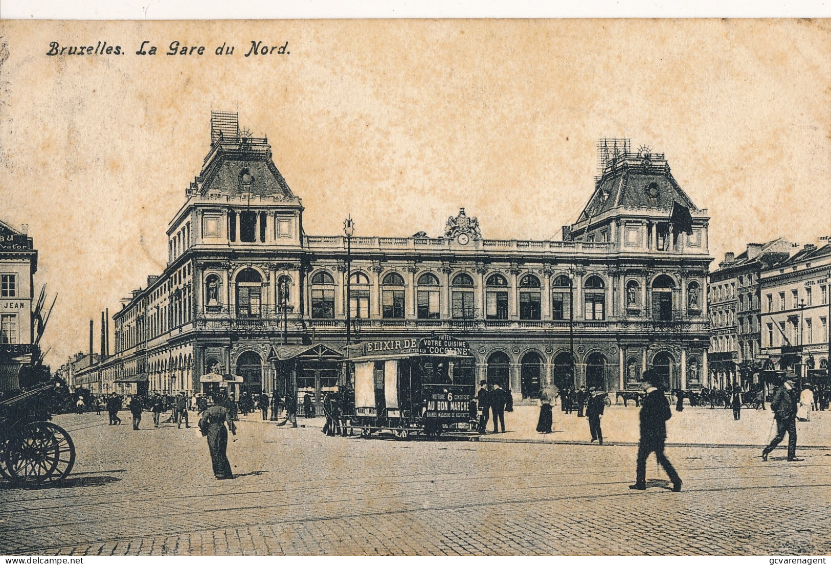 BRUXELLES  LA GARE DU NORD         2 SCANS - Spoorwegen, Stations