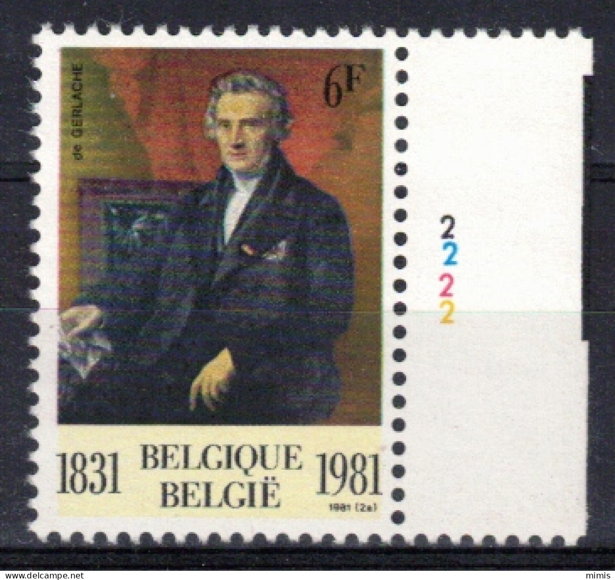 BELGIQUE          Planche N° 2          N° 2001 ** Neuf Sans Charnière - 1981-1990