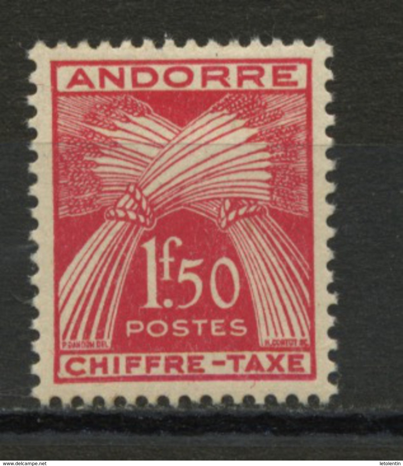 ANDORRE FR - TAXE-  N° Yvert  T25** - Unused Stamps