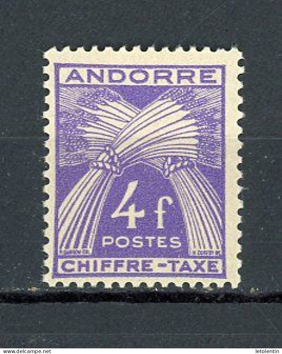 ANDORRE FR -  TAXE -  N° Yvert  T 28* - Unused Stamps