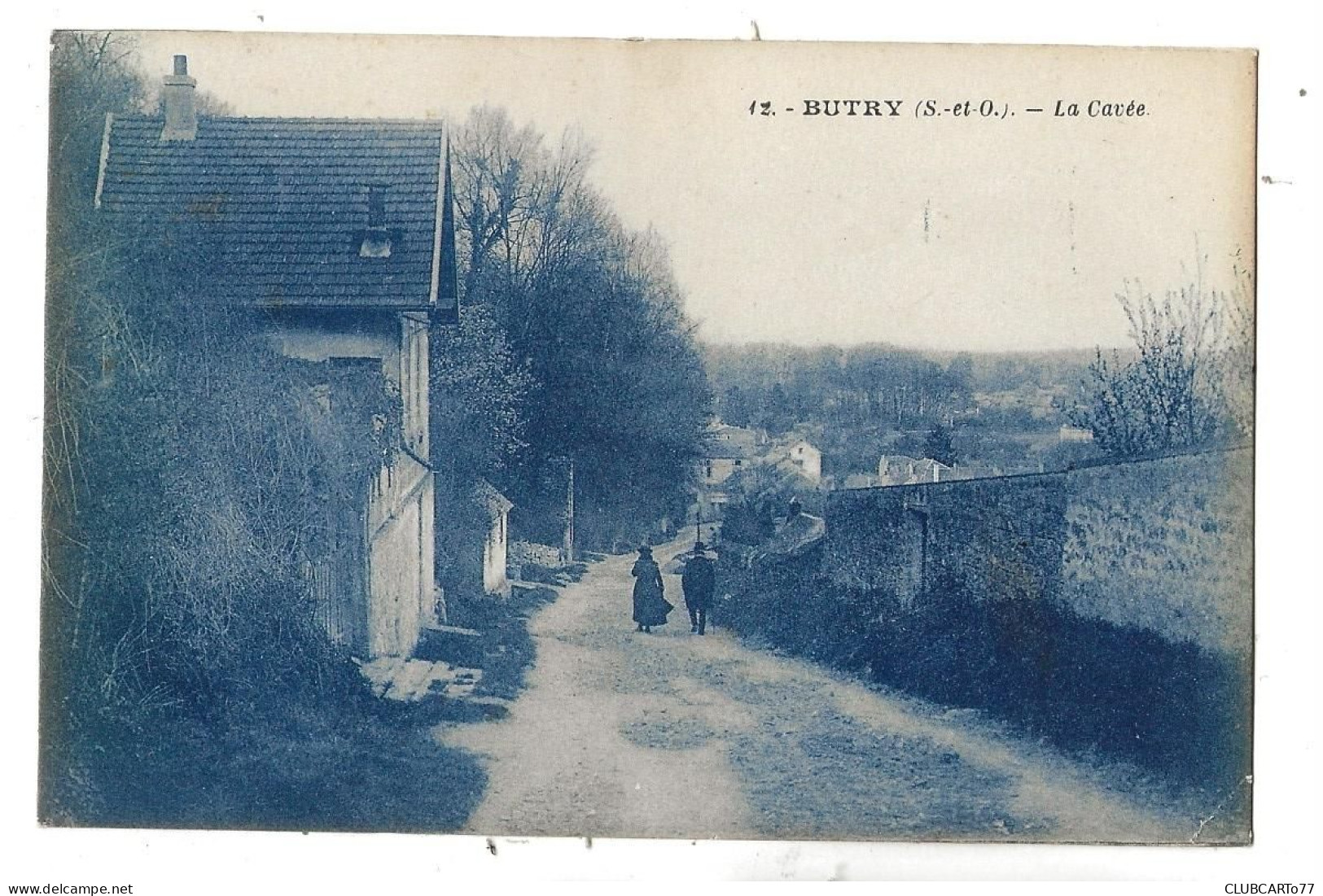 Butry-sur-Oise (95) : La Rue Principale Du Hameau De La Cavée En 1920 (animé) PF. - Butry