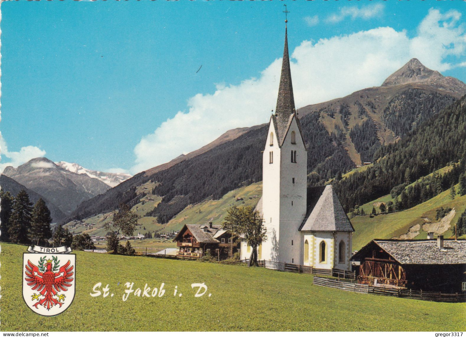 E345) ST. JAKOB I. D. - Kirche U. Holzhaus - Schöne FOTO AK - Defereggental