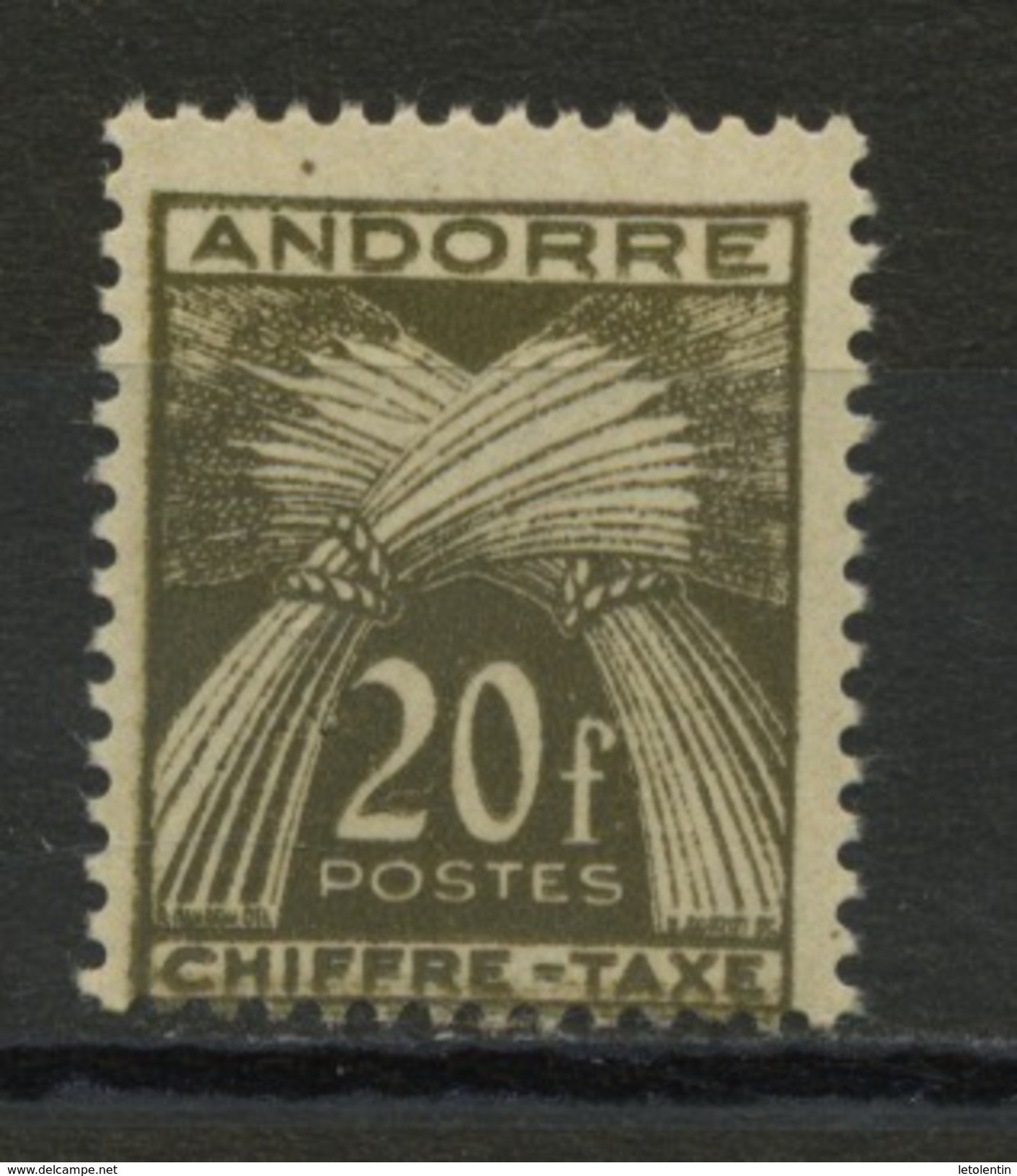 ANDORRE FR -  TAXE -  N° Yvert  T 31** - Unused Stamps