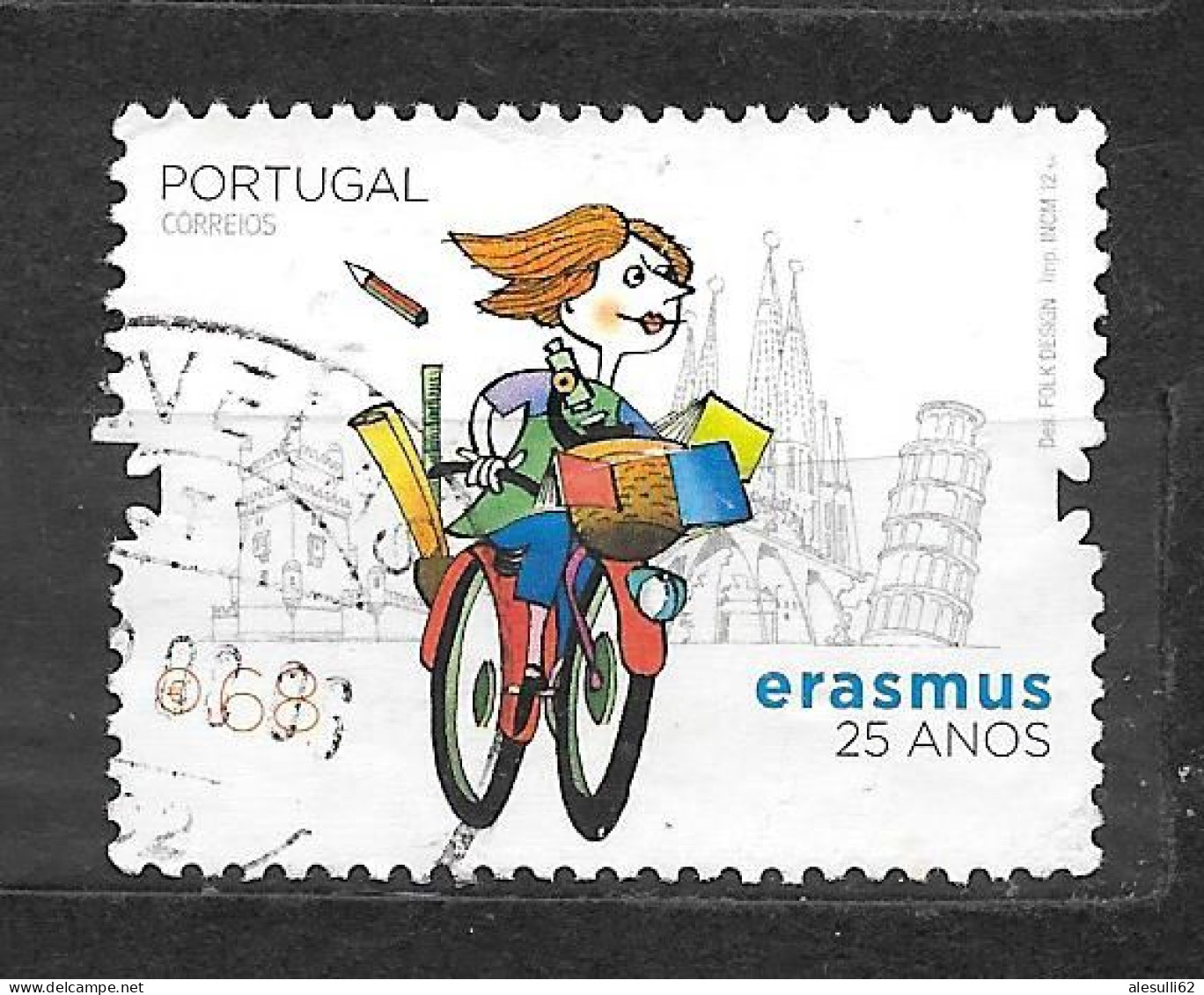 PORTUGAL  Y&T N° 3697  - Erasmus  - Anno  2012  USATO - Oblitérés