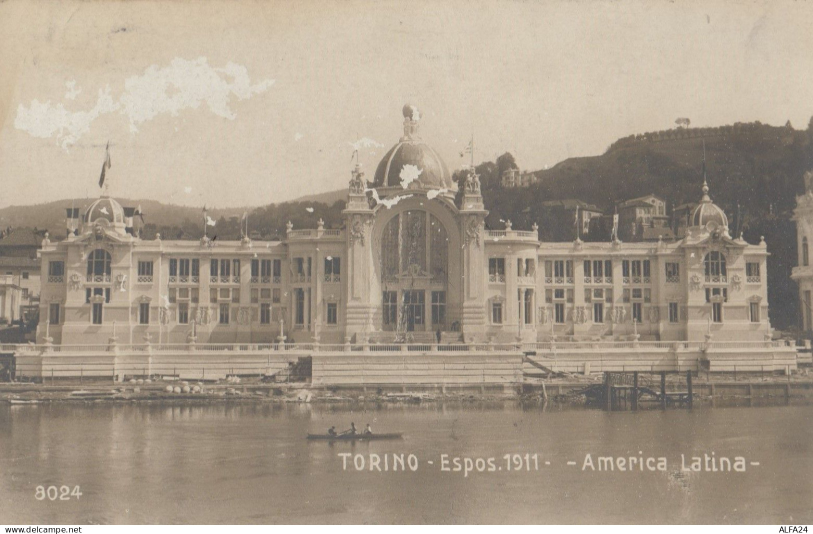 CARTOLINA VIAGGIATA TORINO ESP.1911 AMERICA LATINA-non Perfetta (ZK42 - Ausstellungen