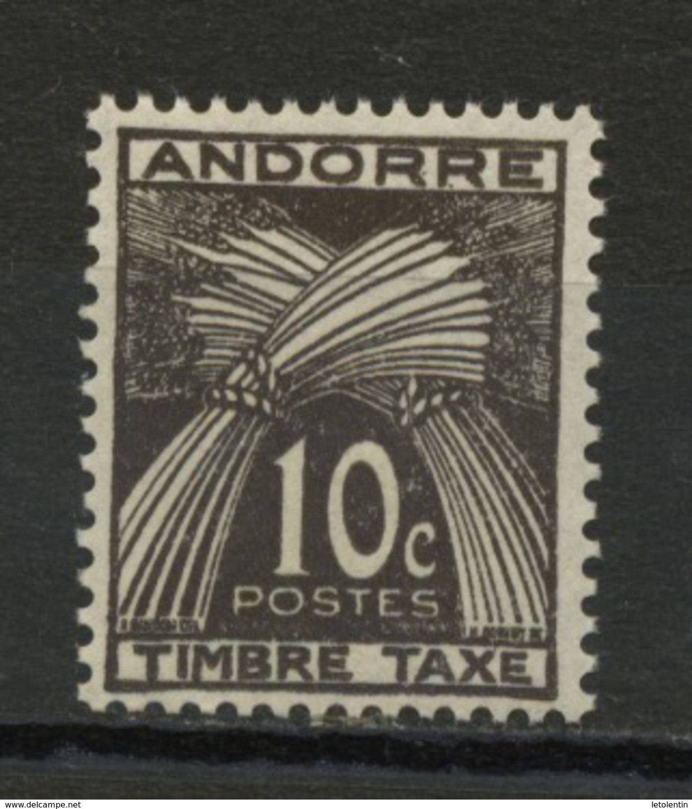 ANDORRE FR -  TIMBRE TAXE -  N° Yvert  32  ** - Ungebraucht