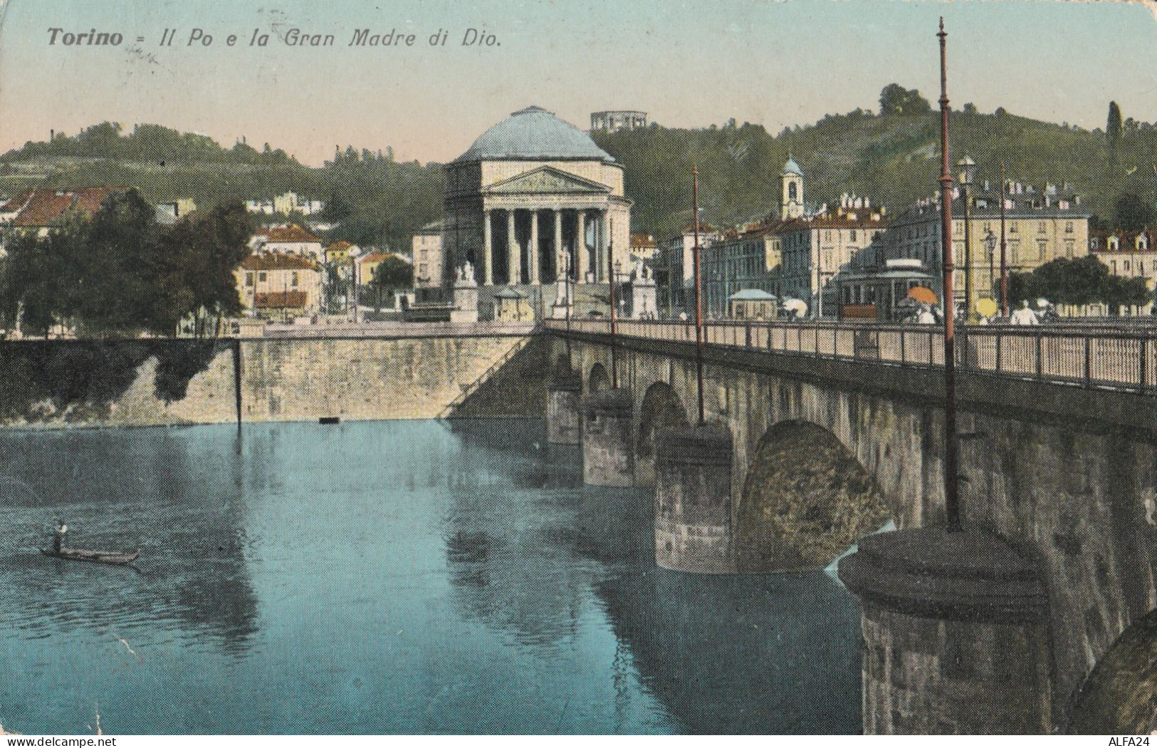 CARTOLINA NON VIAGGIATA TORINO IL PO E LA GRAN MADRE DI DIO (ZK1087 - Fiume Po