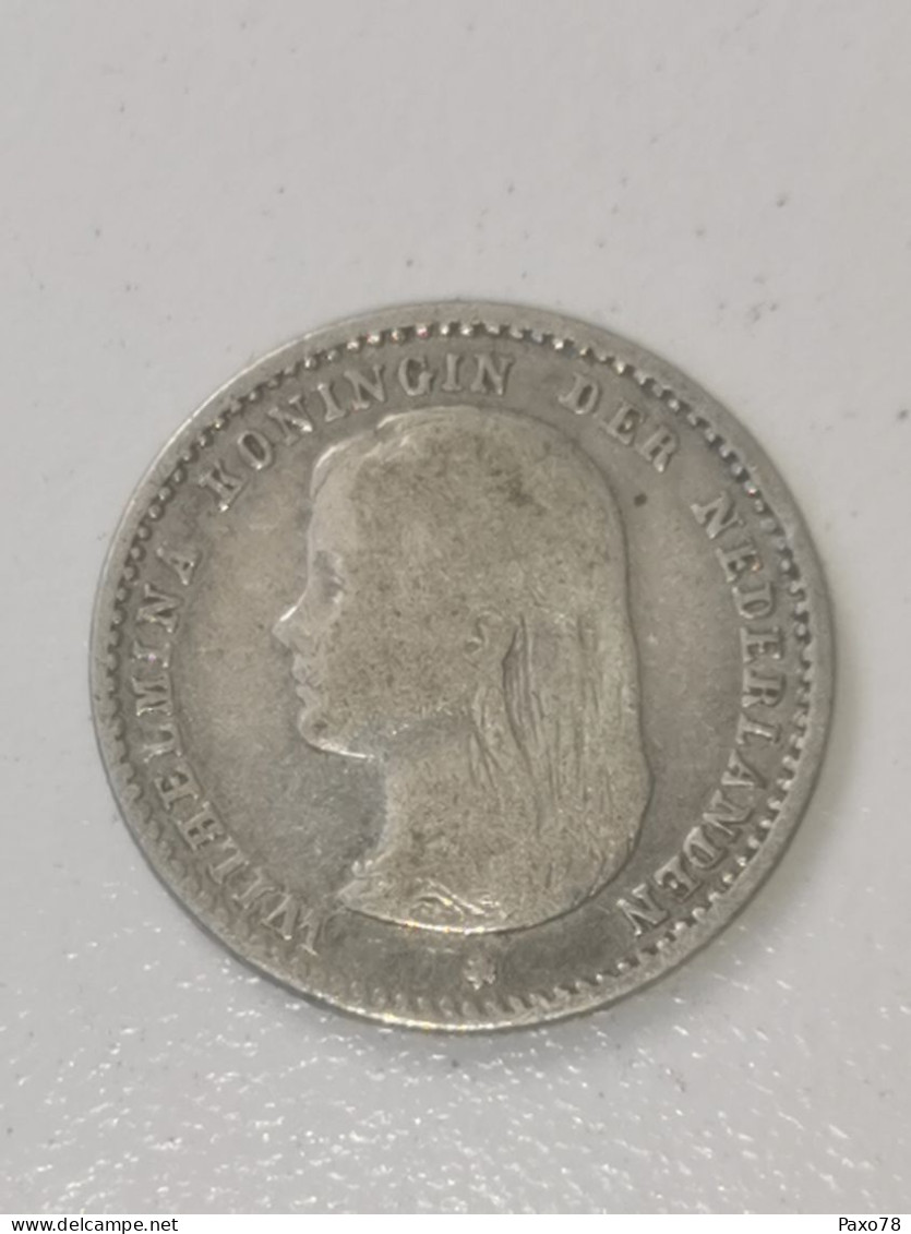 Pays Bas, 10 Cents Wilhelmina 1892 - 10 Centavos
