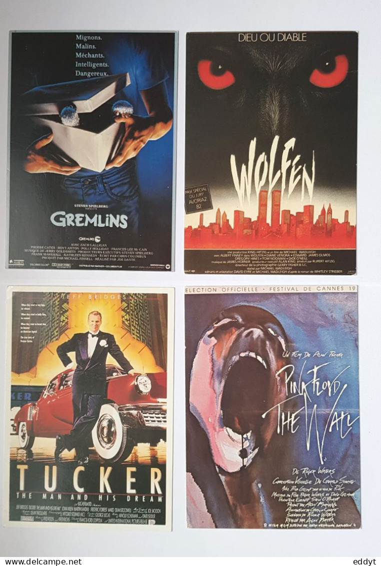 4 CARTES POSTALES Représente Affiches Anciennes De CINEMA Grand FILMS - Sammlungen & Sammellose