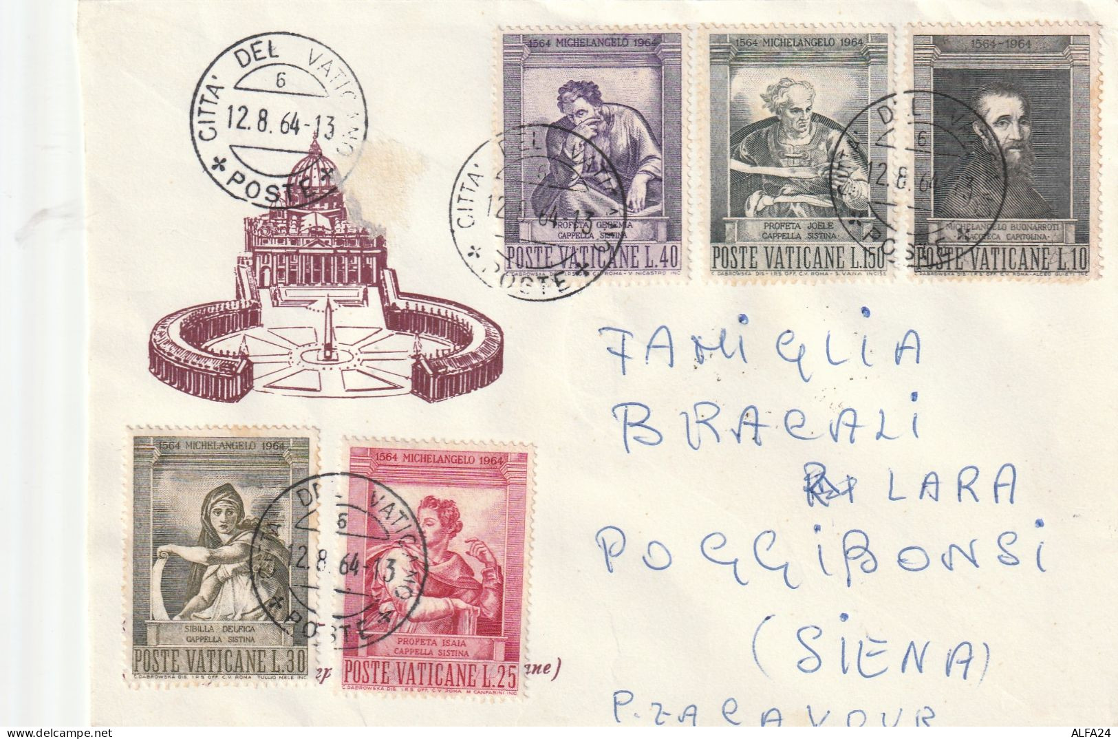 LETTERA VATICANO 1964  (ZK1694 - Storia Postale