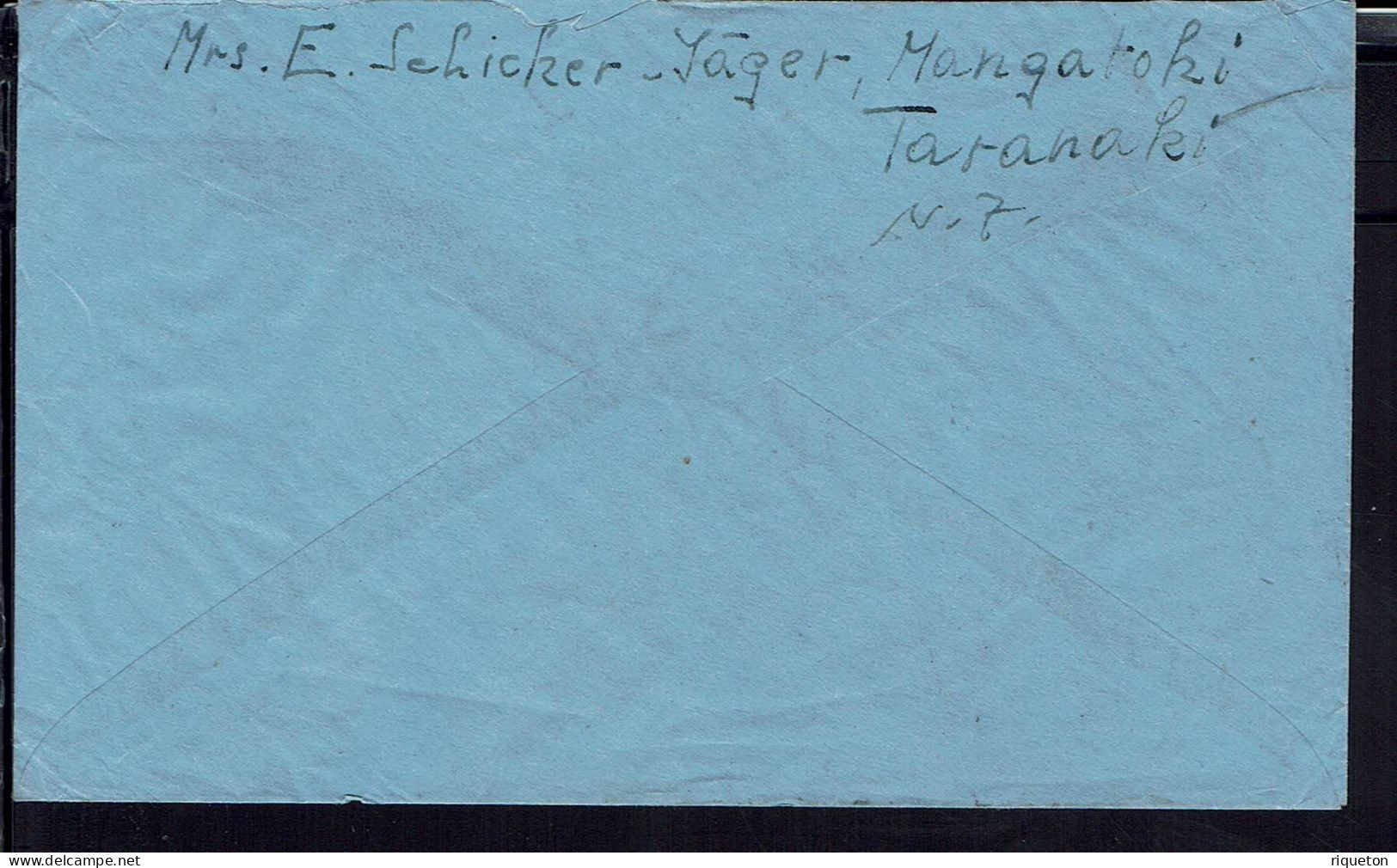 Nouvelle-Zélande. 1947. Affranchissement  Multicolore Sur Enveloppe De Mangatoni Taranaki, à Destination De La Suisse. - Lettres & Documents