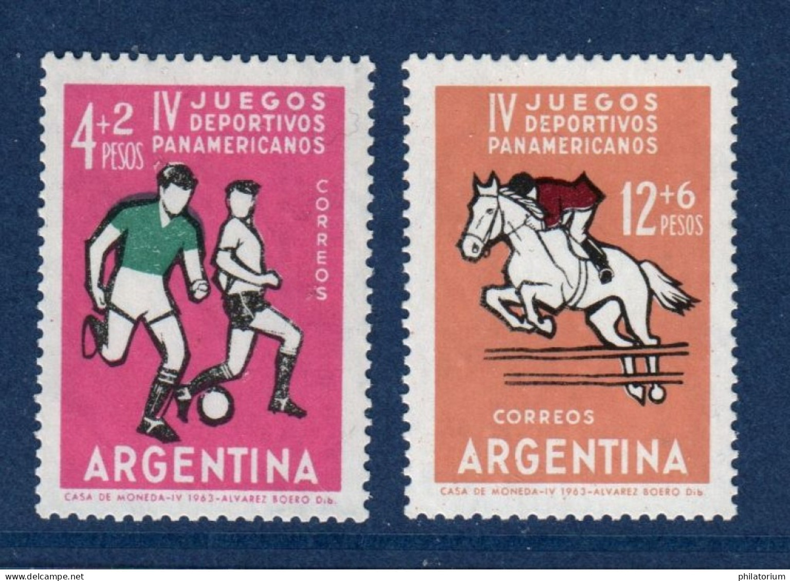 Argentina, Argentine, **, Yv 671,672, Mi 819, 820, Sport, - Nuevos