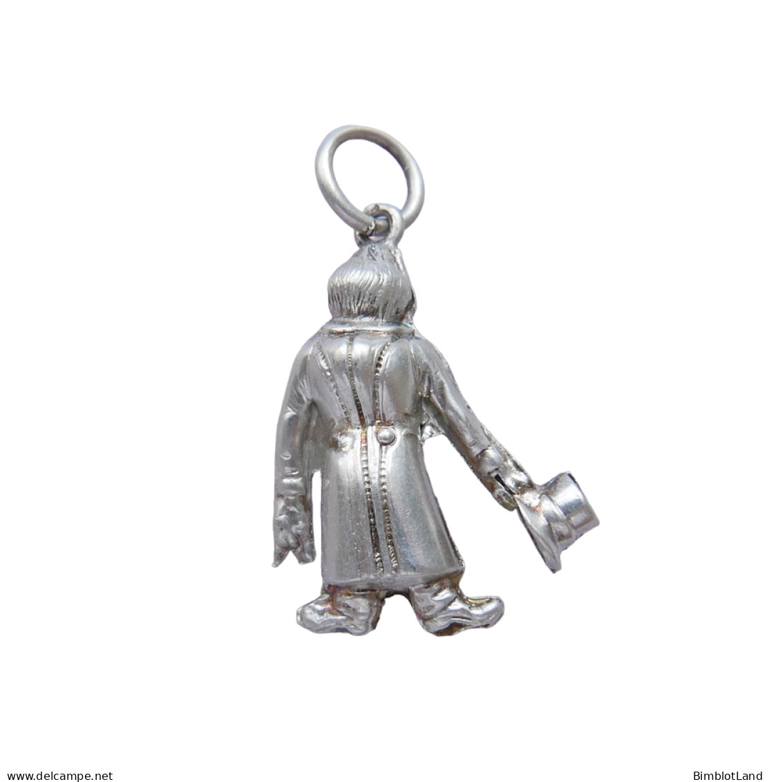 Ancien Pendentif XIX, Bossu Argent Massif, Porte Bonheur Charm Breloque - Pendants