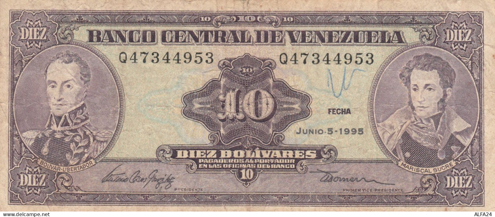 BANCONOTA VENEZUELA 10 VF (ZX1526 - Venezuela