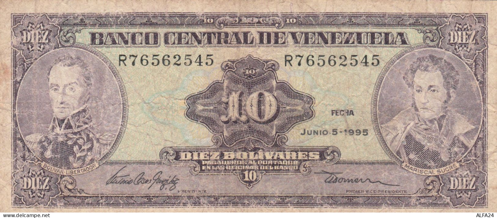 BANCONOTA VENEZUELA 10 VF (ZX1525 - Venezuela