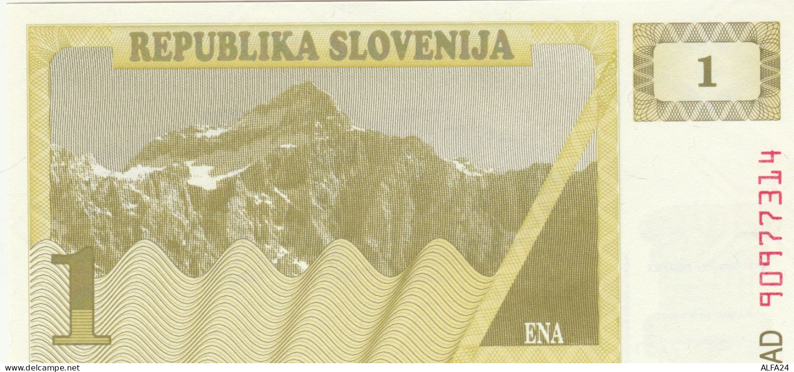 BANCONOTA SLOVENIA 1 UNC (ZX1486 - Slovénie