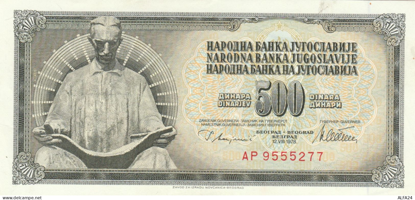 BANCONOTA 500 DINARI JUGOSLAVIA UNC (ZX1394 - Yougoslavie