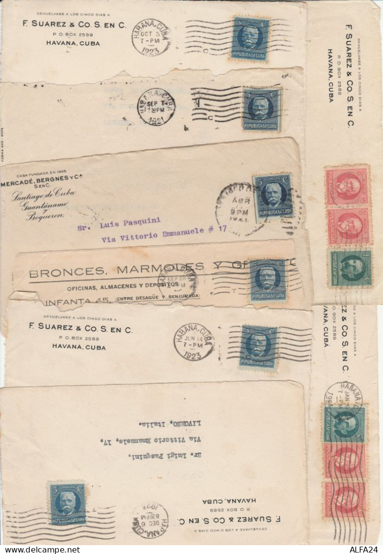 8 FRONTSPIZIO CUBA HABANA ANNO 1923/24 (ZX1343 - Covers & Documents