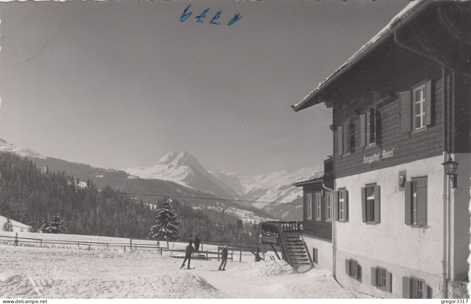 E381) KIRCHBERG In Tirol - Berggasthof MAIERL U. Skifahrer - Schöne Alte S/W FOTO AK - Kirchberg