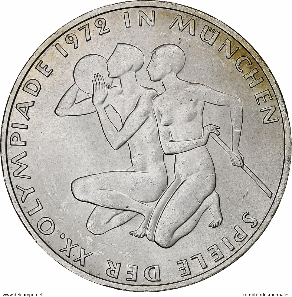 Monnaie, République Fédérale Allemande, 10 Mark, 1972, Munich, SPL, Argent - Conmemorativas