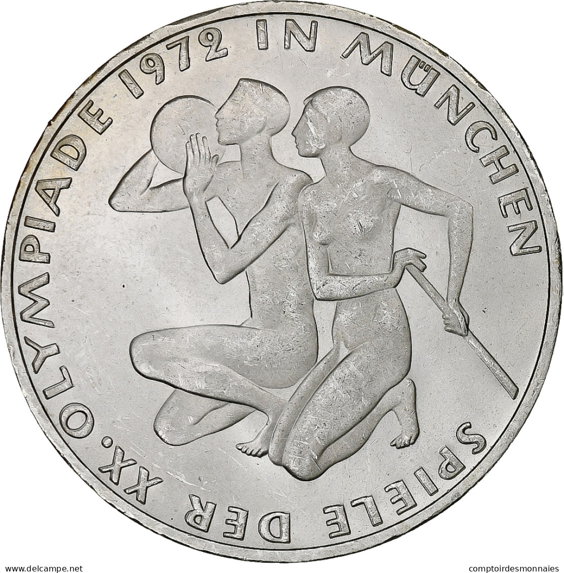 Monnaie, République Fédérale Allemande, 10 Mark, 1972, Hambourg, SPL, Argent - Otros & Sin Clasificación