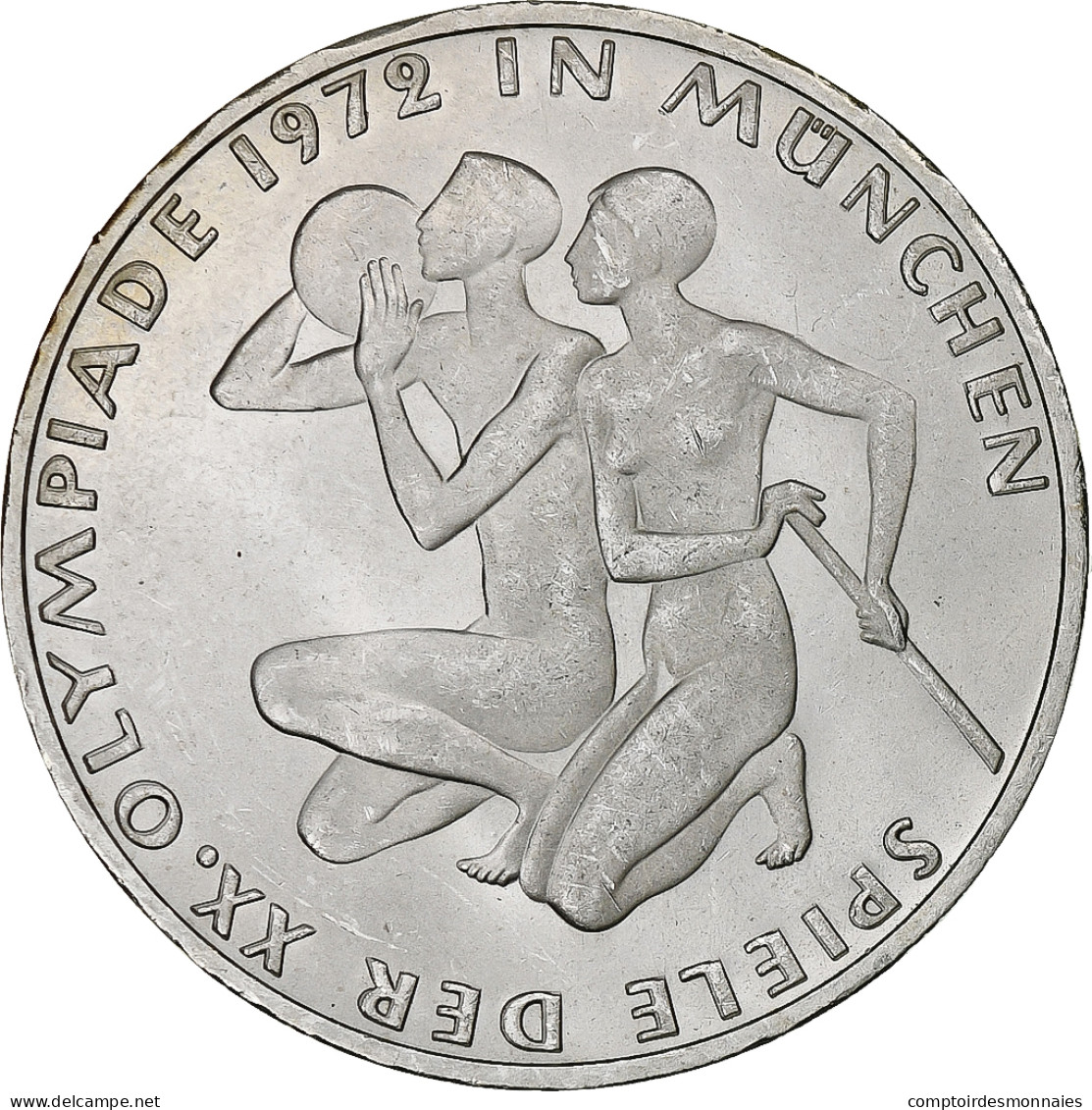 Monnaie, République Fédérale Allemande, 10 Mark, 1972, Hambourg, SPL, Argent - Autres & Non Classés